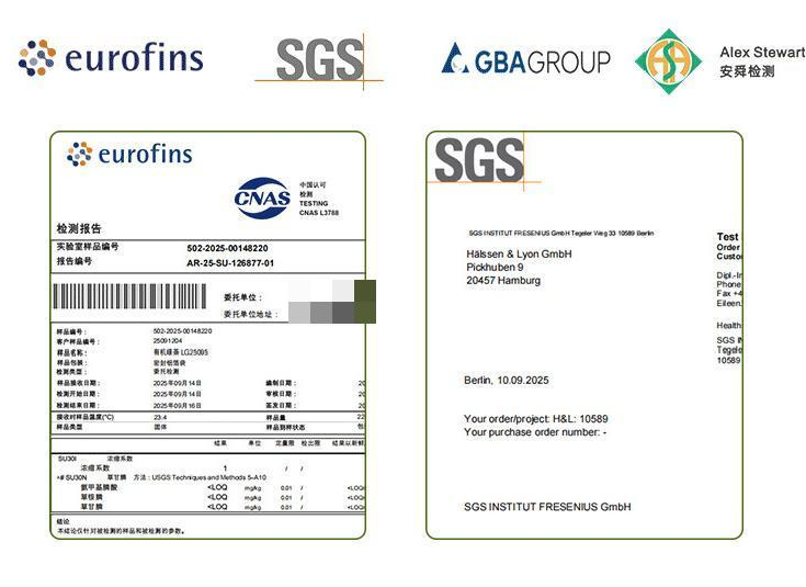 Testing reports and quality documents