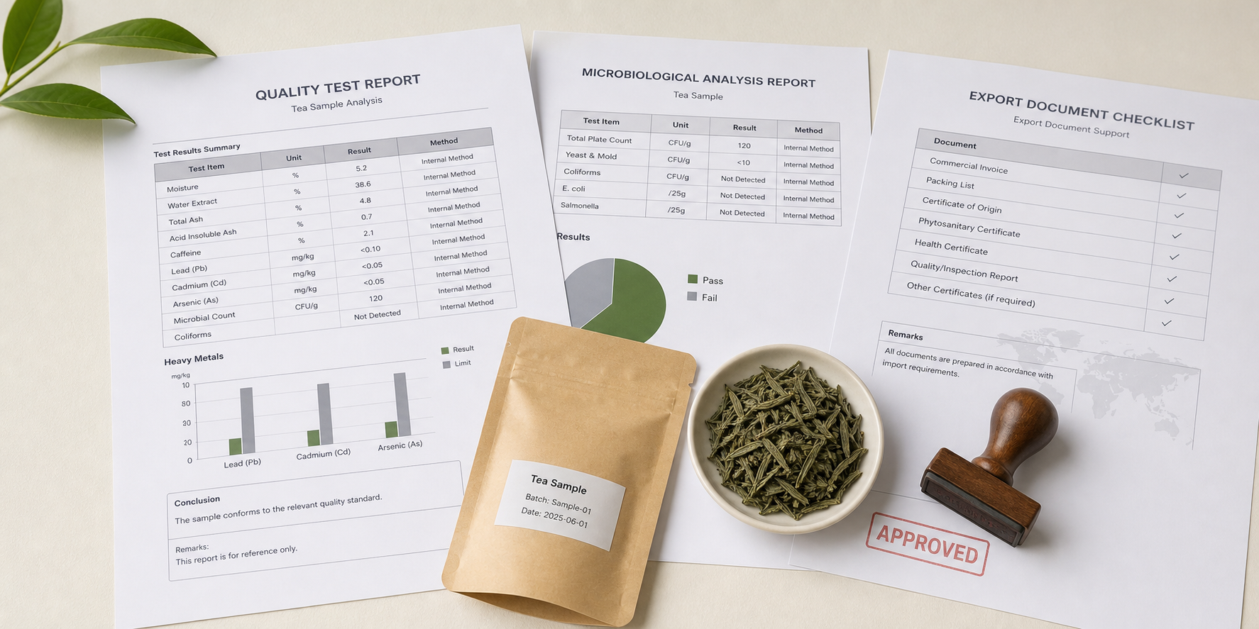 Tea testing reports